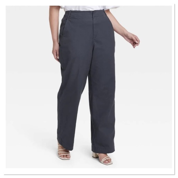 Women’s Mid-Rise Relaxed Straight Leg Chino Pants a new day - Picture 1 of 7